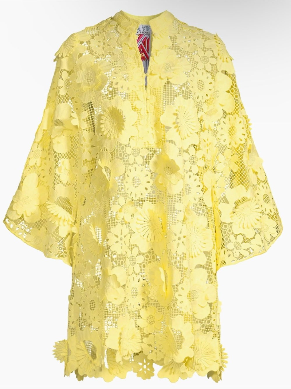 La Vie Style House
'60s Floral Lace Mini Caftan